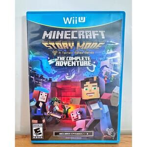 Minecraft Story Mode Complete Adventure-Wii U-CIB-Tested-LN Cond-Complete Game